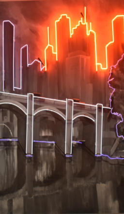 Princess Bridge -Neon Art by Steven Cole 