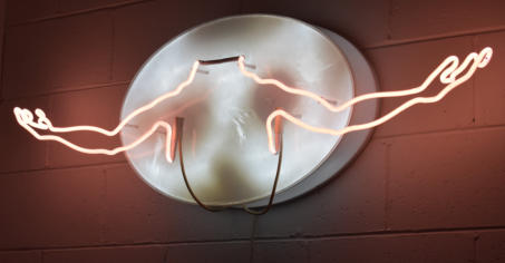 Open Arms - Neon Art by Steven Cole