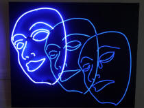 Mixed Emotions - Neon Art by Steven Cole